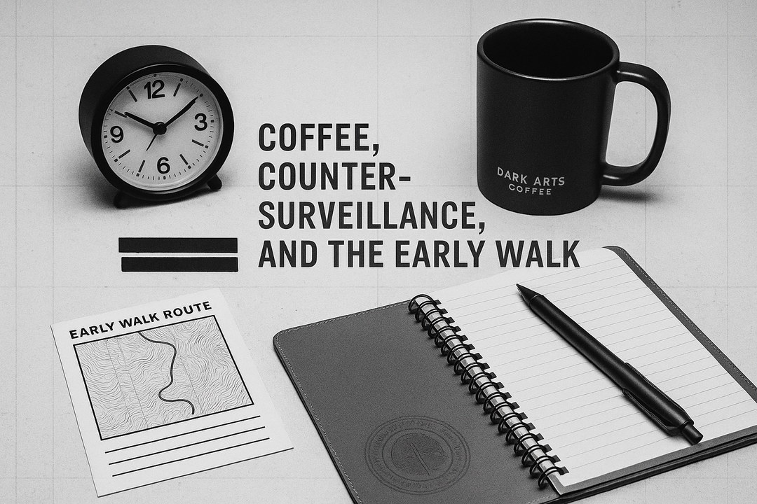REDACTED: Coffee, Counter-Surveillance, and the Art of the Early Walk